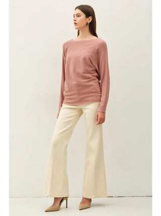 Be Cool The Shelby Sweater - Dusty Rose