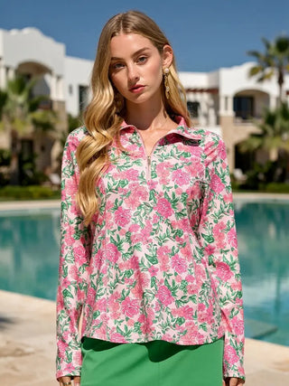 Dear Scarlett - Everyday Sun-Cool Shirred Shoulder Blouse