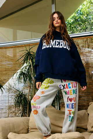 BUCKETLIST Inspirational Graphic Jogger Sweatpants