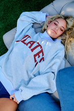 Load image into Gallery viewer, BUCKETLIST &#39;PILATES &amp; YOGA&#39; Print Reversible Mockneck Sweatshirt
