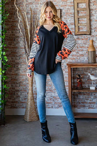 HEIMISH - SOLID AND STRIPE AND HALLOWEEN TOP