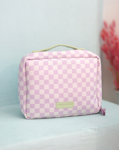 Jadelynn Brooke - Hanging Organizer - Daydream Checkered (Lime/Lilac/Cream)