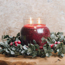 Load image into Gallery viewer, A Cheerful Giver - Frozen Cranberry Wreath Candle Ring
