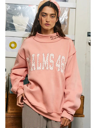 Psalms Reversible Mockneck, Blush