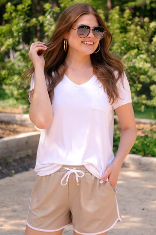 Jess Lea - All Natural Solid Drawstring Everyday Shorts