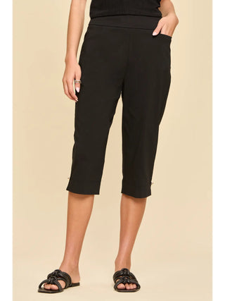 Dear Scarlett Pull-On Capri Pants – Black