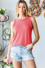 Load image into Gallery viewer, HEIMISH - SLEEVELESS SOLID URBAN RIBBED TOP
