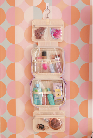 Jadelynn Brooke - Hanging Organizer - Daydream Checkered (Lime/Lilac/Cream)