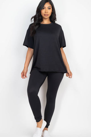 CAPELLA APPAREL - Oversized T-shirt & Leggings Set