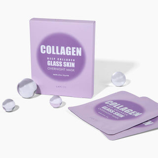 LAPCOS - Deep Collagen Glass Skin Overnight Mask 4-Pack Box