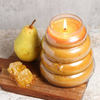 A Cheerful Giver - Beehive Large Candle (30oz.) – Honey Pear Cider