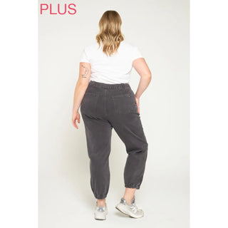 Mica High Rise Jogger Crop - Charcoal Grey