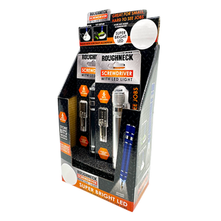 Roughneck LED Screwdriver with Bits Assortment