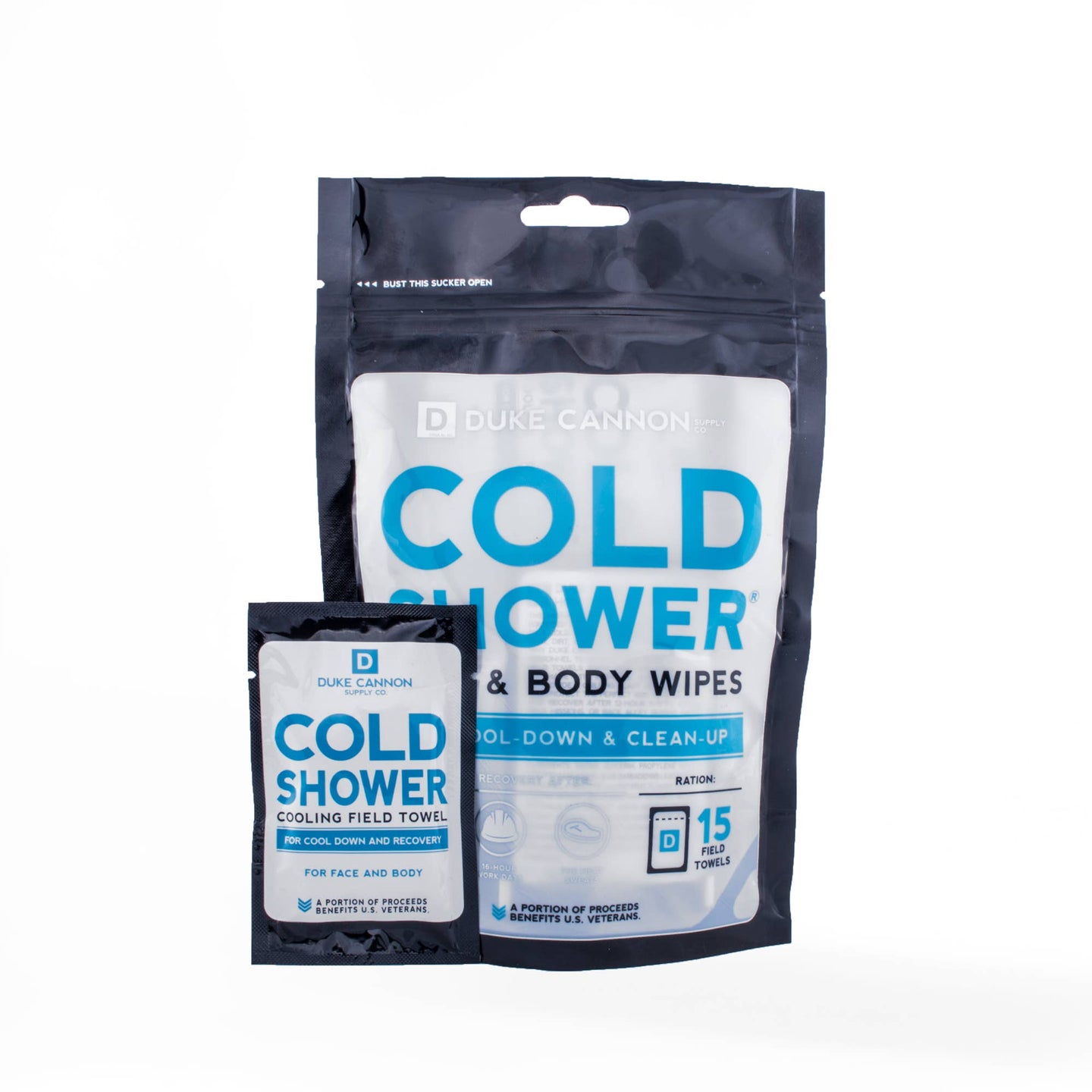 Duke Cannon - Cold Shower Cooling Field Towels - 15 Pack