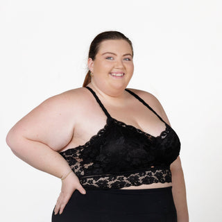 JadyK - Juliette Racerback Lace Bralette | Black | JadyK