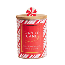 Load image into Gallery viewer, A Cheerful Giver - Seasonal Candle (10oz.) - Candy Cane Swirl

