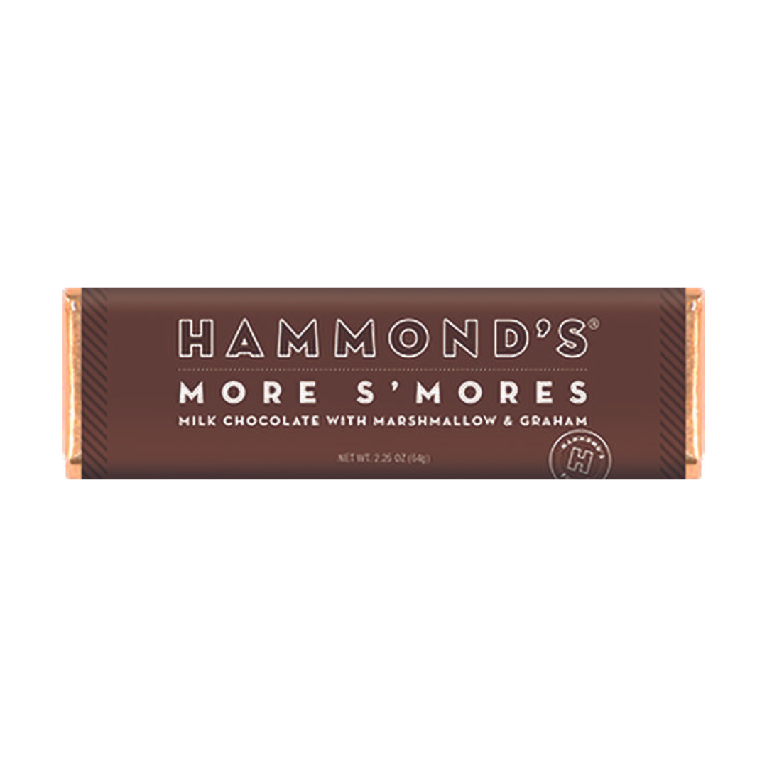 Hammond's Candies - Candy Bar - Milk Chocolate - More S'mores - 2.25 oz