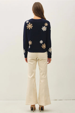 Be Cool - Crew Neck Sweater - Navy