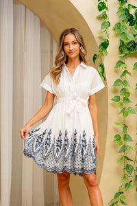 Sew In Love Dress With Embroidery On Bottom