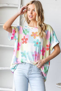 HEIMISH - SHORT SLEEVE FLORAL PRINT TOP