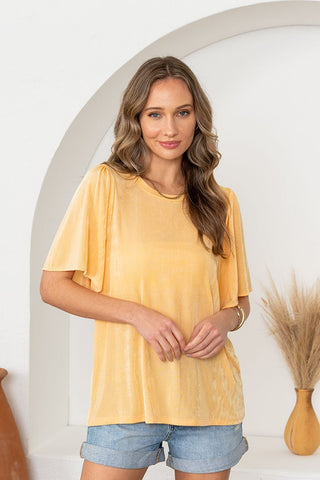 Sew In Love Top Yellow
