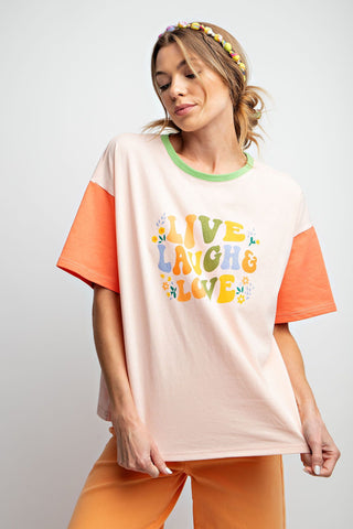 Easel - Color Block Jersey Top