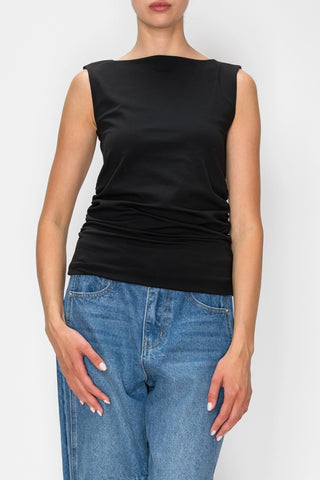 Stitch & Co - Black Knit Sleeveless Top