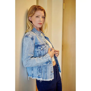 Mica Denim - Vintage Wash Oversized Jacket
