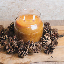 Load image into Gallery viewer, A Cheerful Giver - Seasonal Pinecones Candle Ring
