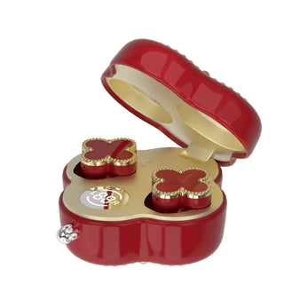 Tech Trendz Clover Style Wireless Earbuds With Charging Case
