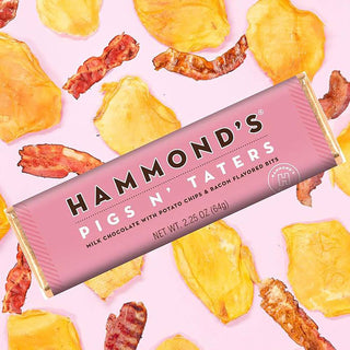 Hammond's Candies - Candy Bar - Milk Chocolate - Pigs N' Taters - 2.25 oz
