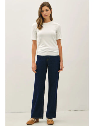 Be Cool - Ultra Soft Short Sleeve Top - Ivory