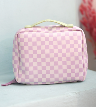 Jadelynn Brooke - Hanging Organizer - Daydream Checkered (Lime/Lilac/Cream)