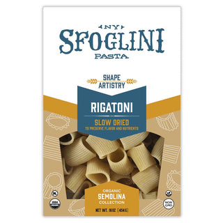 Sfoglini - Rigatoni, Organic Durum Semolina Pasta