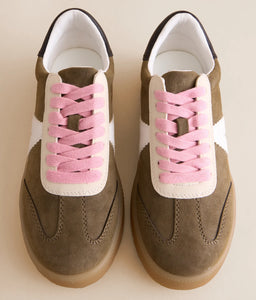 MIA Axel Khaki & White Sneakers – Lace-Up Casual Comfort