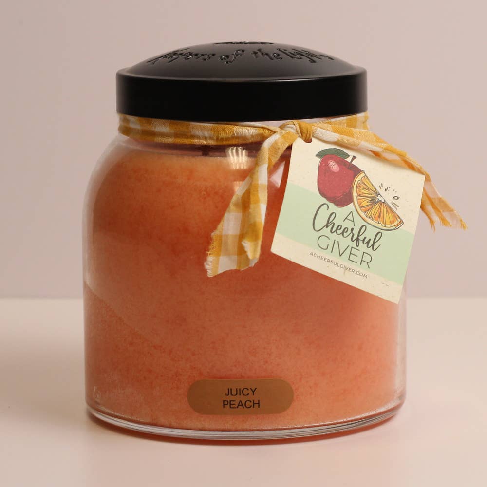 A Cheerful Giver - KOTL Papa Candle (34oz.) – Juicy Peach