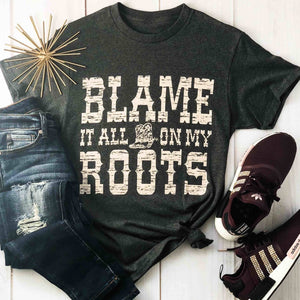 Festivitees - Blame It All On My Roots Soft Graphic Tee