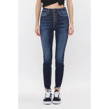 Load image into Gallery viewer, Mica High Rise Ankle Skinny with Button Up
