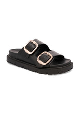 Load image into Gallery viewer, MIA Shoes GEN Slide – Women’s Sandal with Gold Buckles
