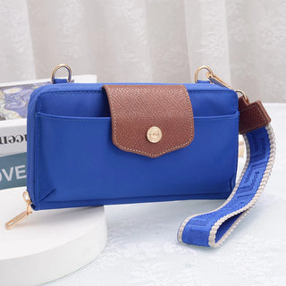 Mila Smartphone Wallet Crossbody With Boho Wristlet Royal Blue