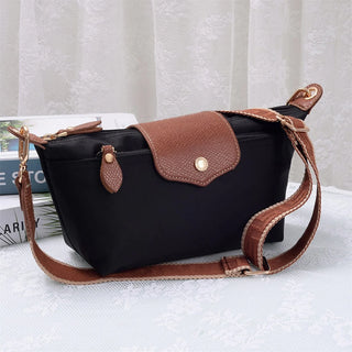 Ciara Nylon Crossbody Bag Black