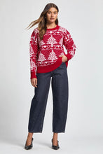 Load image into Gallery viewer, Dear Scarlett Christmas Sweater- Red Christmas Tree

