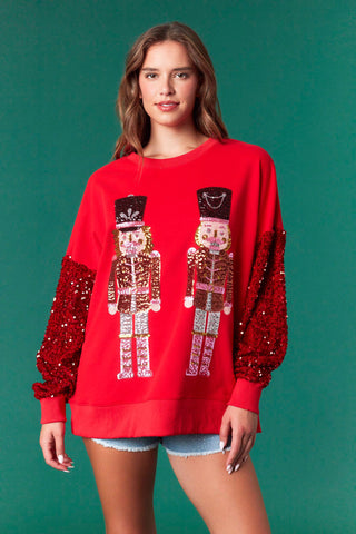 Fantastic Fawn - Sequins Nutcracker Sweatshirts