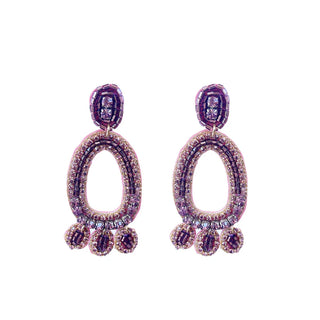 Treasure Jewels - Ava Purple Beaded Earrings
