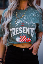 Load image into Gallery viewer, Here For The Presents Bleached Tee
