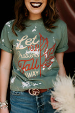 Load image into Gallery viewer, Let Your Problems Fall Away Bleached Tee
