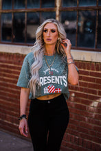 Load image into Gallery viewer, Here For The Presents Bleached Tee
