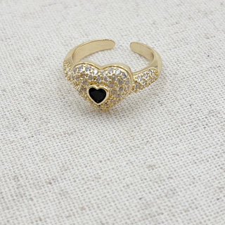 Crystal Heart Black