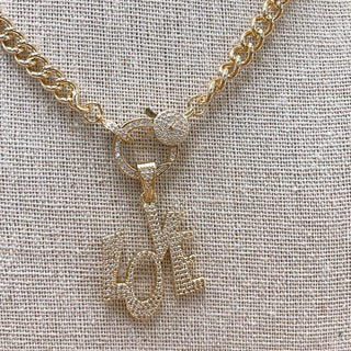 Treasure Jewels - “Love” is all you need Gold Necklace