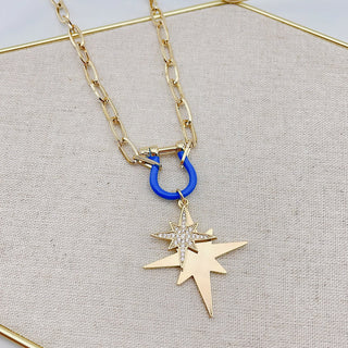 Treasure Jewels - Starburst Blue Necklace